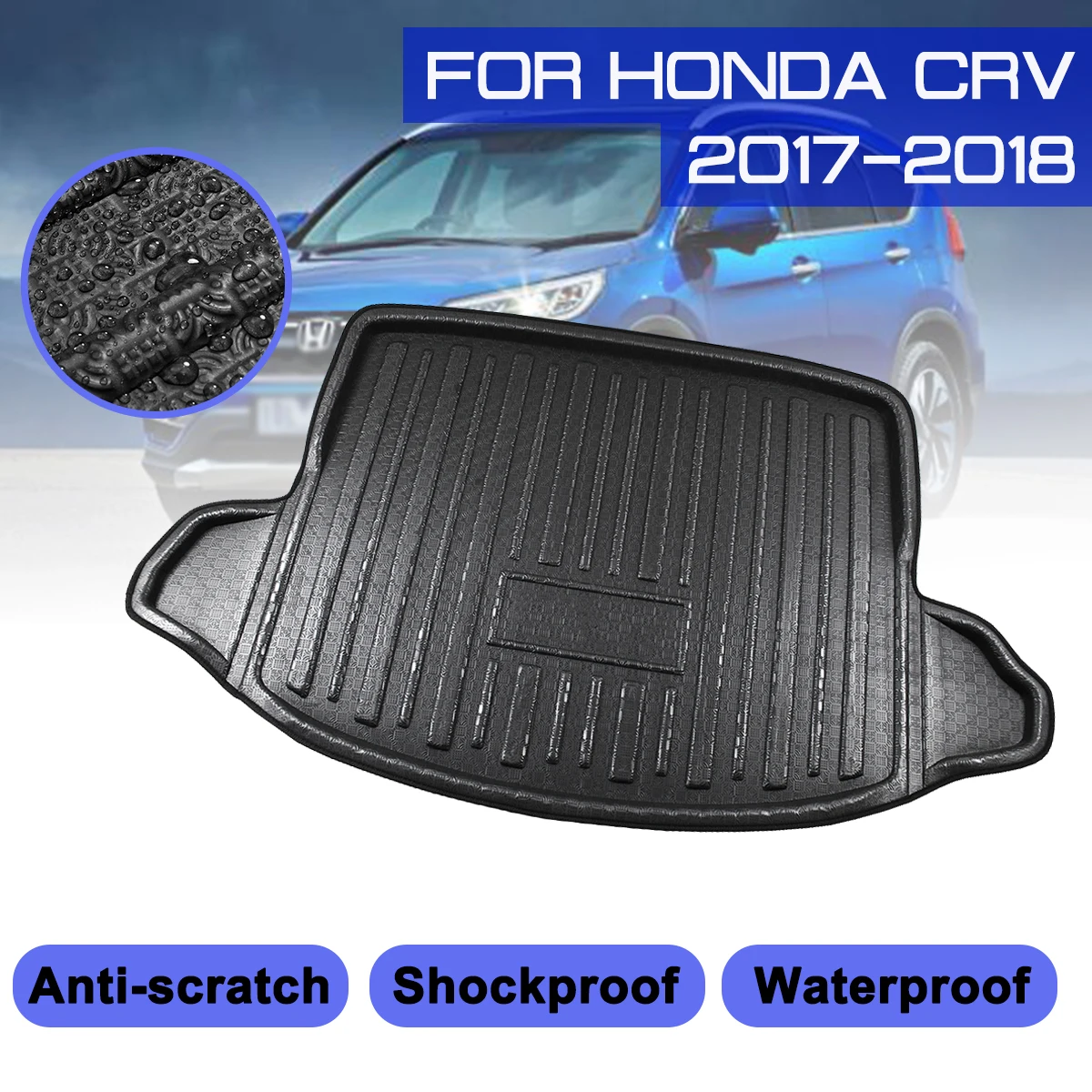 Grindų Kilimėlis Automobilių Kilimų Galiniai Kamieno Anti-purvo Padengti Honda CRV 2017 2018