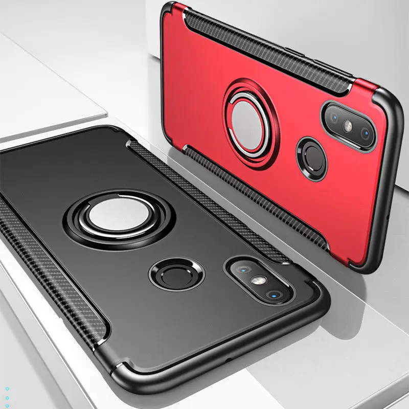 Prabangus Žiedas Magnetas Telefoną atveju Xiaomi Redmi Pastaba 7 6 5 4X 5A Pro Prime Už Redmi 5 4 4A S2 Mi 9 8 se lite 5X 6X 3 Padengti