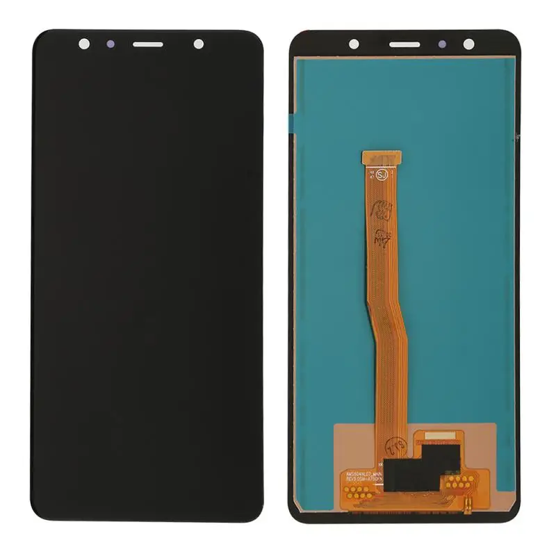 Naujas A750 LCD Samsung Galaxy A7 2018 LCD SM-A750F A750F A750 Ekranas Su Rėmo Jutiklinis Ekranas skaitmeninis keitiklis atsarginės Dalys