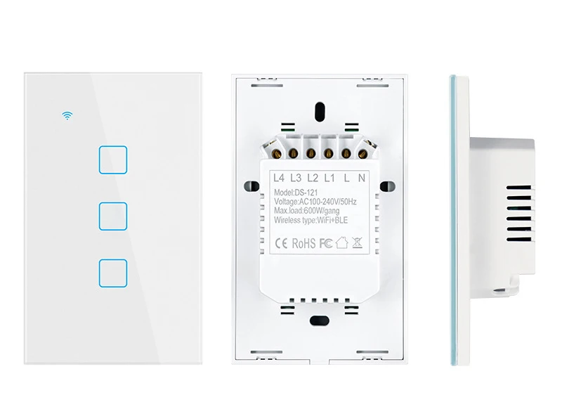 Smart Switch 1-4Gang TUYA WiFi 120 Tipas Smart Touch Wall Šviesos Jungiklis Protingo Namo Automatizavimo Modulis Nuotolinio Valdymo JAV Standartas