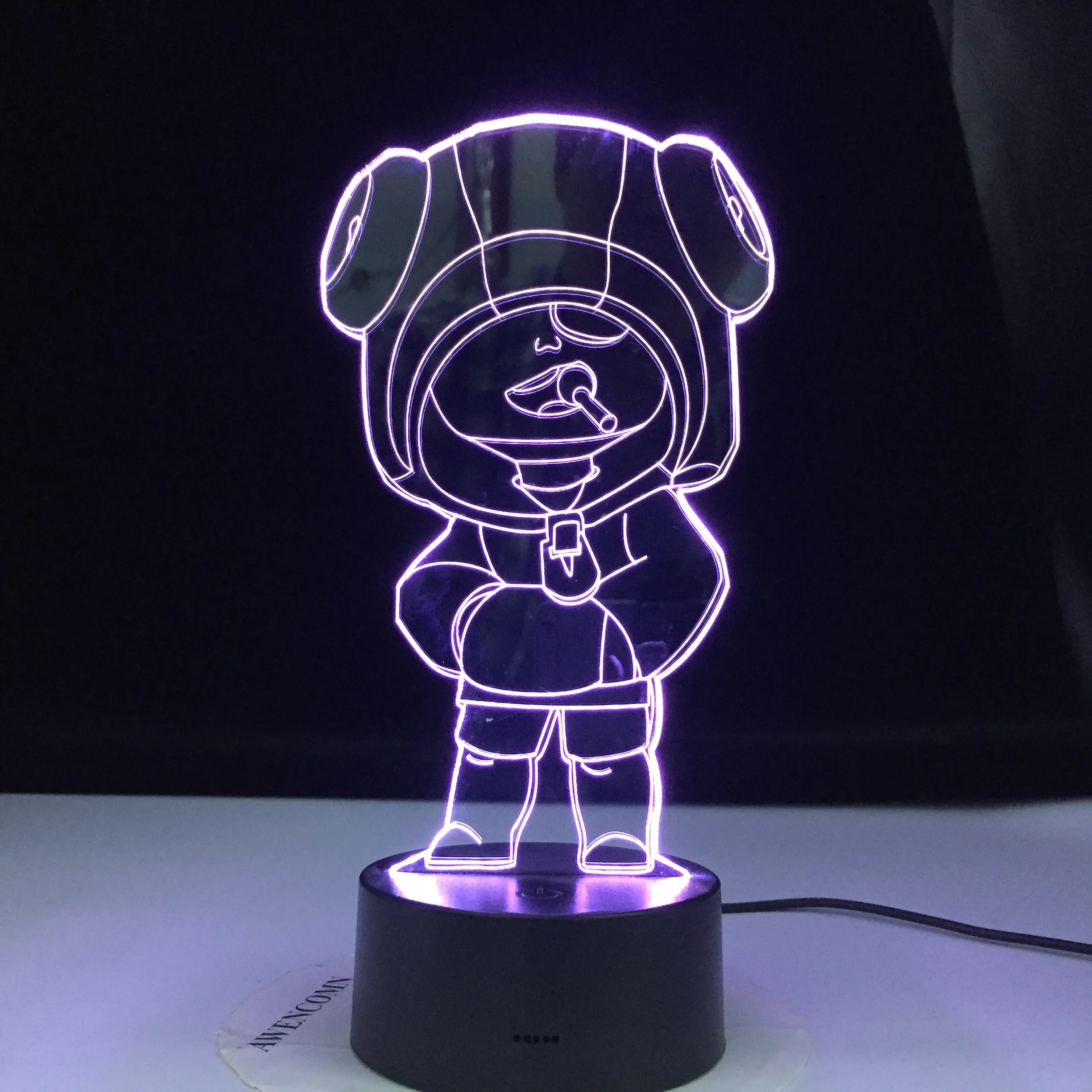 Supercellsss Populiarus Žaidimas 3D Naktį Šviesos diodų (LED Spalvų Iliuzija keitimas Stalas Žaislas Vaikams Gimtadienio Dovana, Namų Dekoro Dropshipping