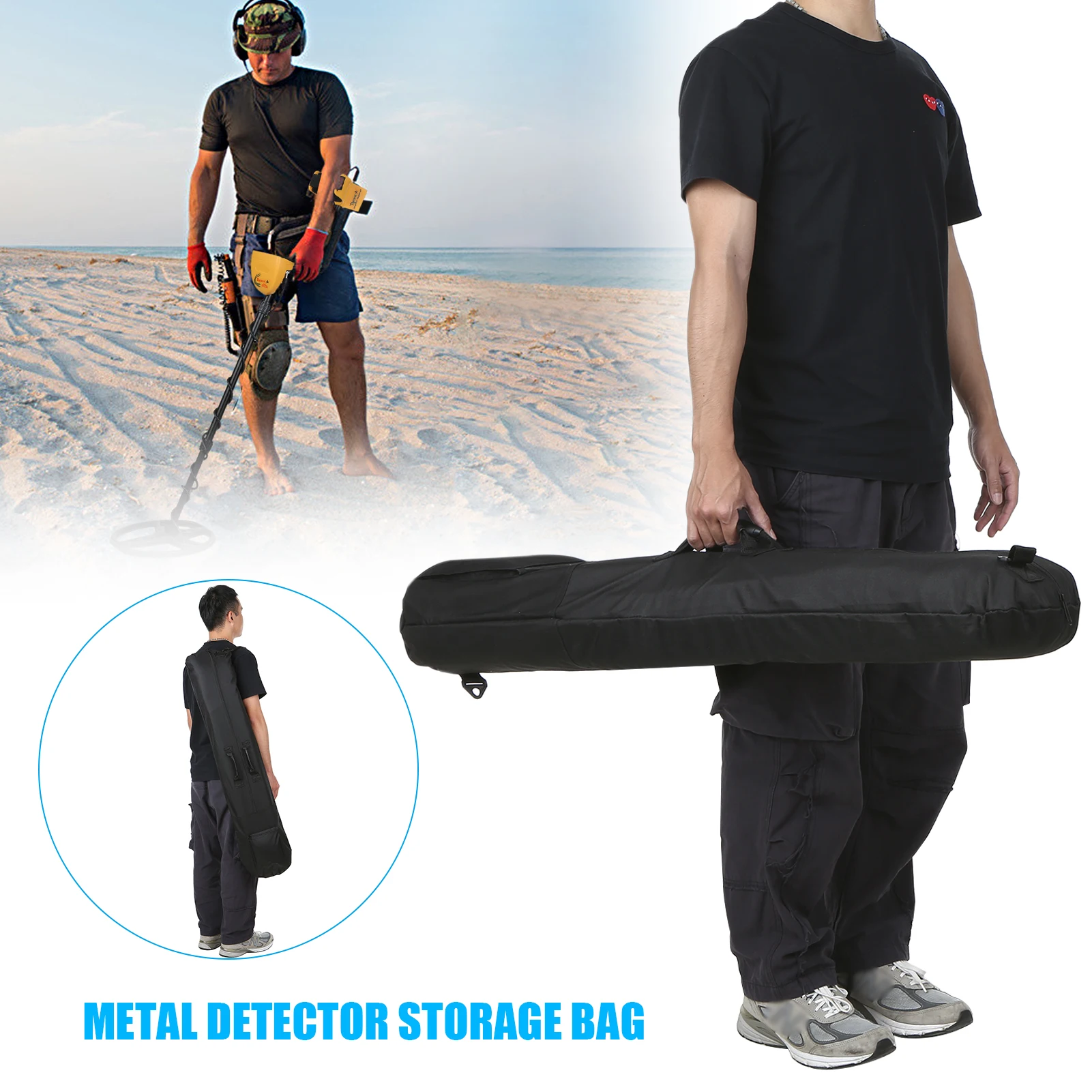 Metalo Detektoriaus lagaminas, Didelės Talpos Saugojimo Krepšys Lauko Nuotykius Metalo Aptikimo ir Lobių Medžioklė