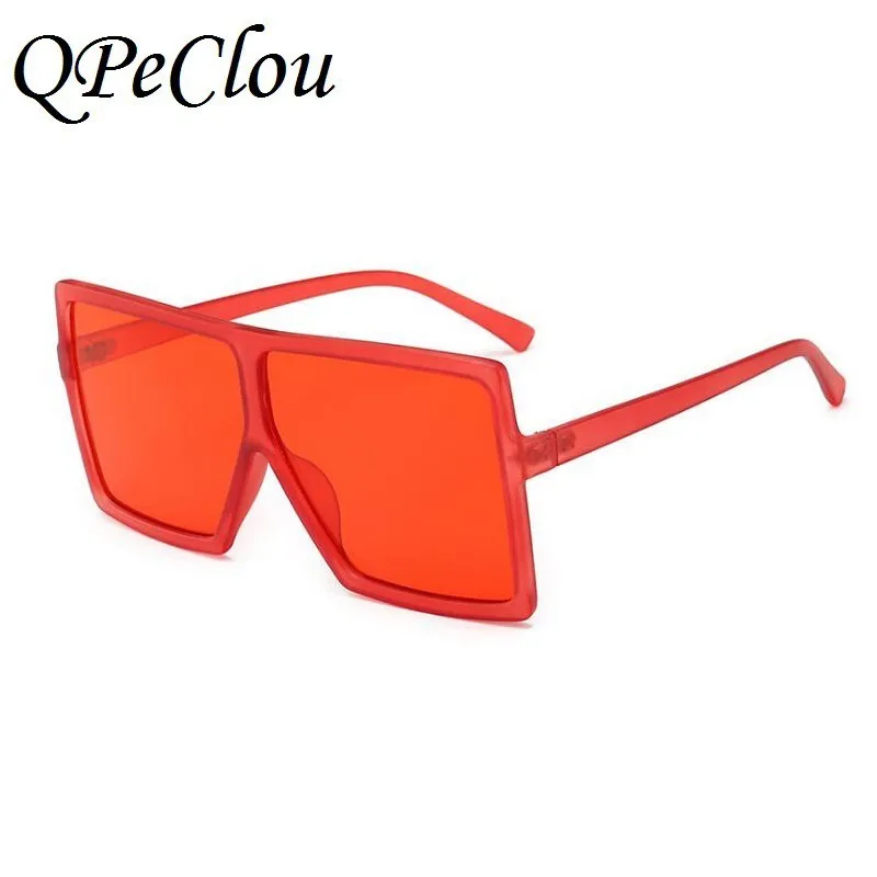 QPeClou Negabaritinių Spalvinga Aikštė Akiniai Nuo Saulės Moterims, Didelis Rėmas Gradientas Saulės Akiniai Moterų Oculos De Sol Feminino Atspalvių Gafas
