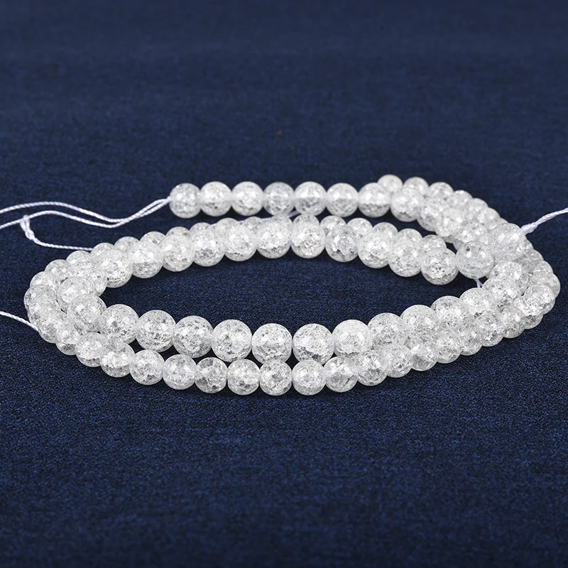 Balti perlų ir Įvairių dydžių ir gali patenkinti įvairaus amžiaus Pūsti Sintezė kristalų Rankinis Laisvas karoliukai