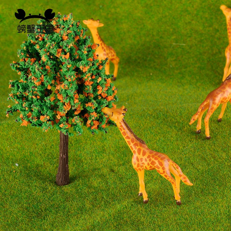 5vnt dažytos Ūkio žirafa Modelis Geležinkelio 1/87 HO masto modelis gyvūnų kūrimo rinkinys, Vaikams Žaislas