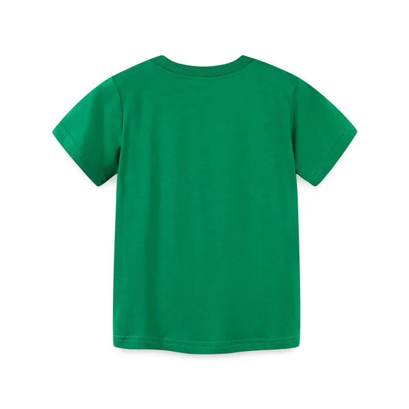 Bamblys Kūdikių Berniukų Mergina Žalia T-shirt Futbolo Medvilnės T Shirts Vasaros Vaivorykštė Drabužius trumpomis Rankovėmis Vaikai Vaikai Viršūnės 2-7Years