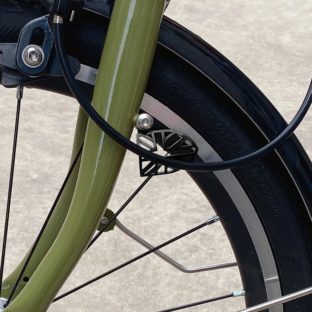Dviračio priekinės šakės apsaugos pertvara plokštės tuščiaviduriai brompton dviračių stabdžių linijos apsaugos Lengvas Stabdžių Linija Raštas