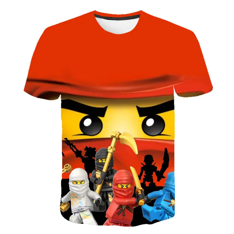 3D Berniukų marškinėliai Vasarą Vaikai Ninjago T Shirts, Animacinių, Anime, mados Mergaičių marškinėlius Drabužių Paaugliams, Vaikų Drabužiai 4T-14T
