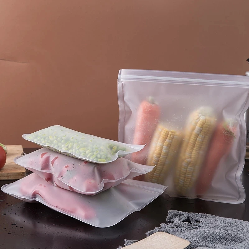 Maisto produktų Laikymo Maišelis PEVA Plastiko Maišą Paketai Feezing Ziplock Krepšys Virtuvės Saugojimo Organizacija Dulkių Konteinerio Šviežių Wrap