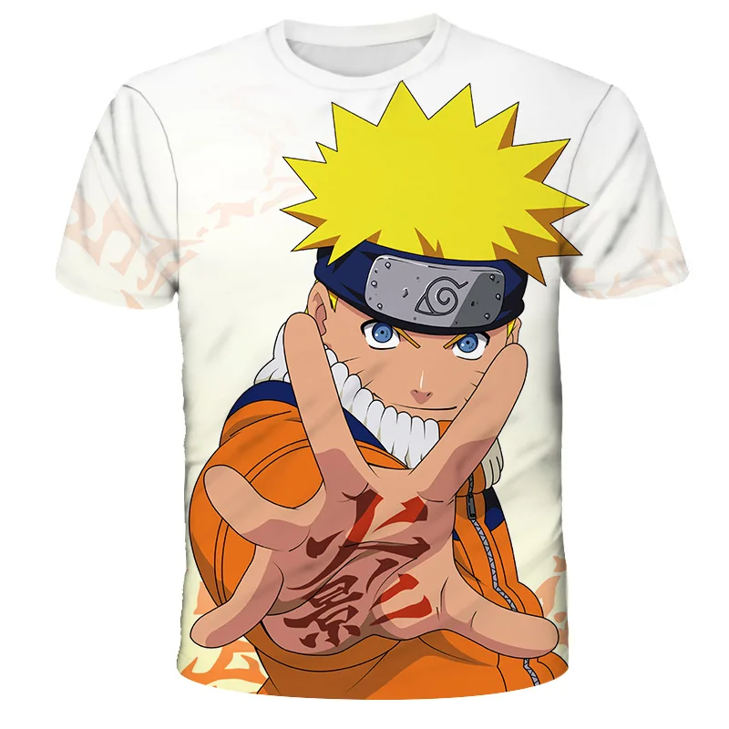 Nauja Japonų Naruto Anime T-shirt 2021 m. Vasaros Orui Kūdikiams, Vaikams, Drabužiai, Berniukas Ir Mergaitė 3D Trumpas Rankovės Mados Drabužių Animacinių filmų