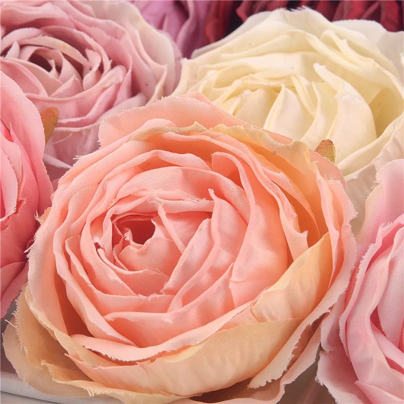 1pcs 7cm Aukštos Kokybės, Dirbtinės Rožės Gėlių Galvos Dėl Namų Vestuvių Dekoravimas 