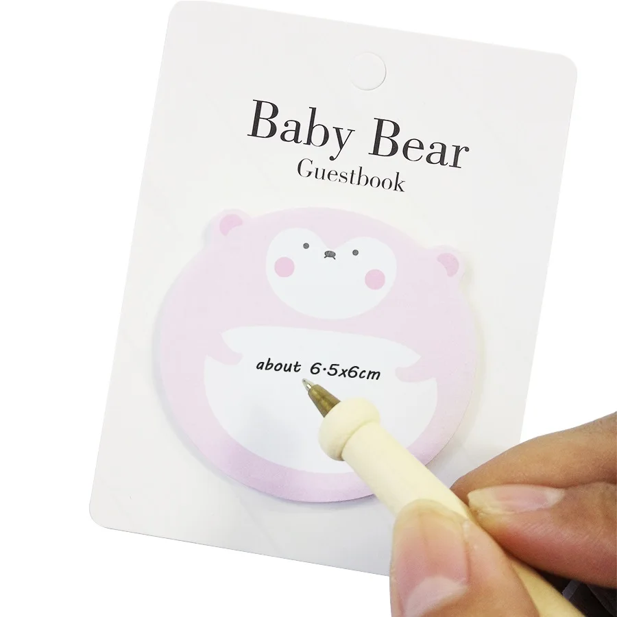 40pack korėjos kūrybos animacinių filmų gyvūnų baby bear sticky notes palikti pranešimą memo lipdukai, Kanceliarinės prekės biurui nemokamas pristatymas