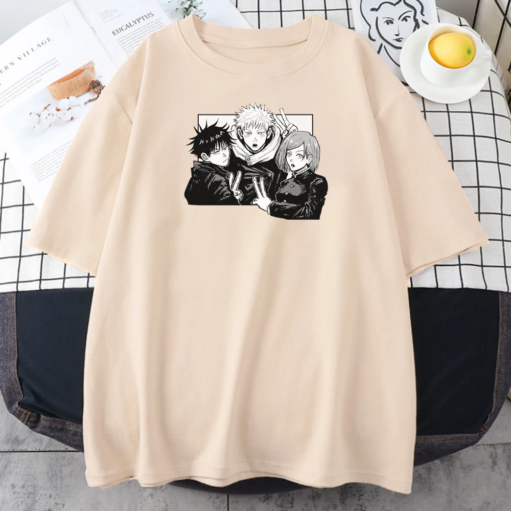 Yuji Itadori Džiudžiutsu Kaisen Spausdinimo moteriški Marškinėliai Pavasario Vasaros Prarasti Viršų Mados Negabaritinių Marškinėlius Laisvalaikio moteriški t Shirts