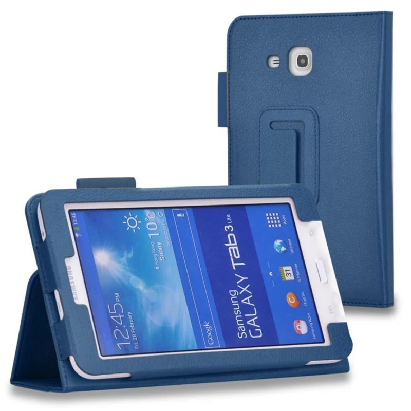 Samsung Galaxy Tab3 Lite 7.0 T110 T111 T113 T116 7 colių Tablet PU Odos Lankstymo Folio Atveju Stovėti Padengti SM-T113NU T110Cases