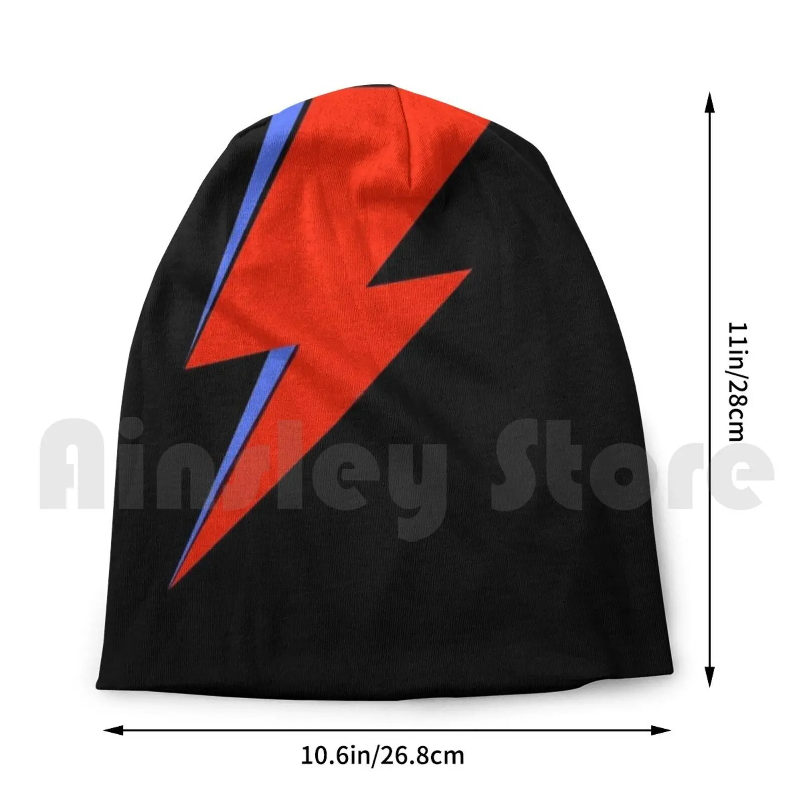 Bowie Ziggy Beanies Puloveris Dangtelis Patogus David Bowie Bowie Ziggy Aladdin Sane Žaibo Lightning Bolt Simbolis