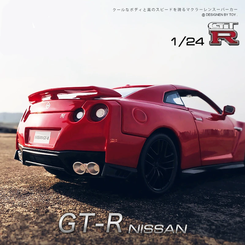 1:24 Nissan Skyline Arų GTR R34 R35 Lydinio Superautomobilį Modelis Diecast Metal Žaislas sportinio Automobilio Modelis, Modeliavimas Kolekcija Vaikams Žaislas Dovana