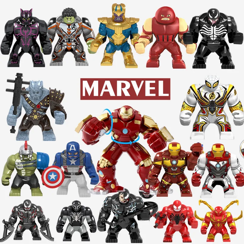 Stebuklas Keršytojas Hulk Thanos Geležinis Žmogus Nuodai Wolverine Super Herojai Deadpool Statybiniai Blokai, Plytos Duomenys Žaislas, Vaikas, Vaikų Dovanų