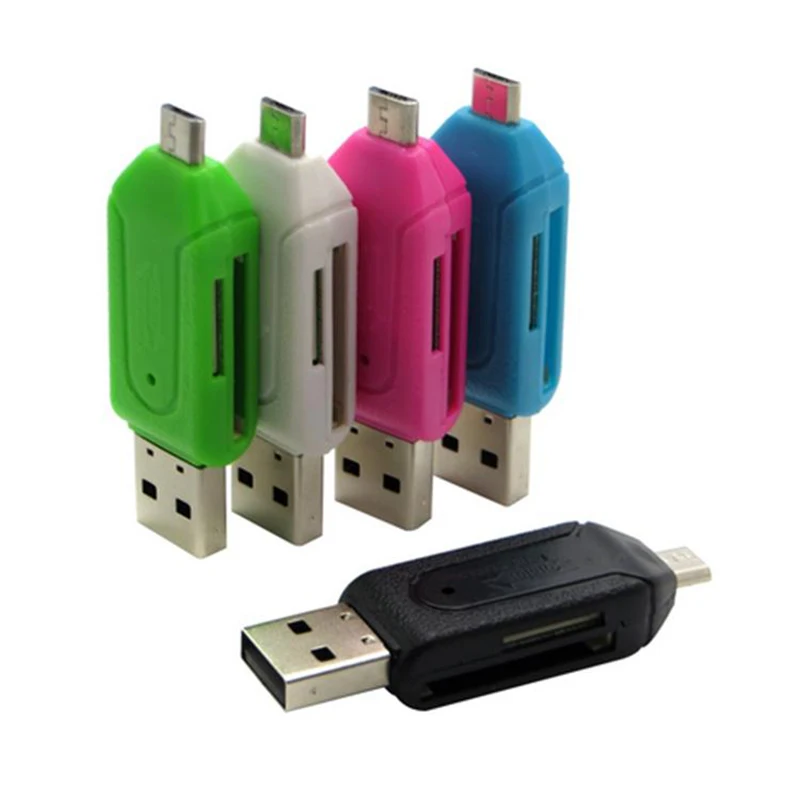 Naujausias V Micro USB 2-in-1 OTG Micro SD TF atminties Kortelių Skaitytuvo Adapteris, Skirtas 