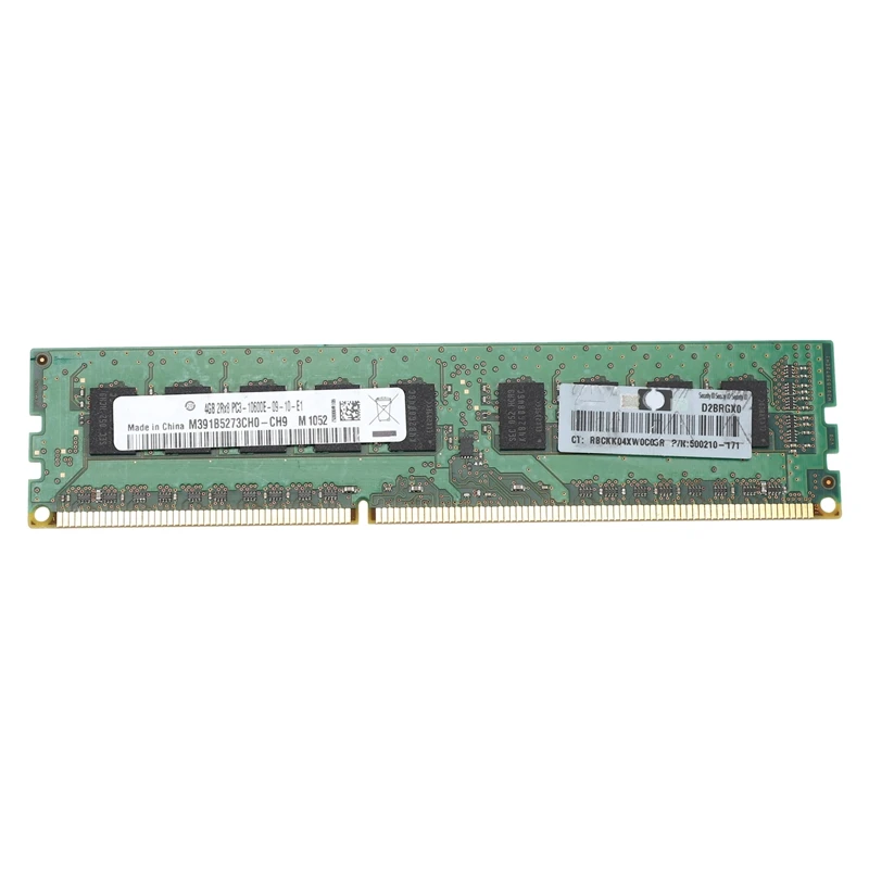 4GB 2RX8 PC3-10600E 1,5 V DDR3 1333MHz ECC Atminties RAM Unbuffered dėl Serverio Darbo vieta(4G)
