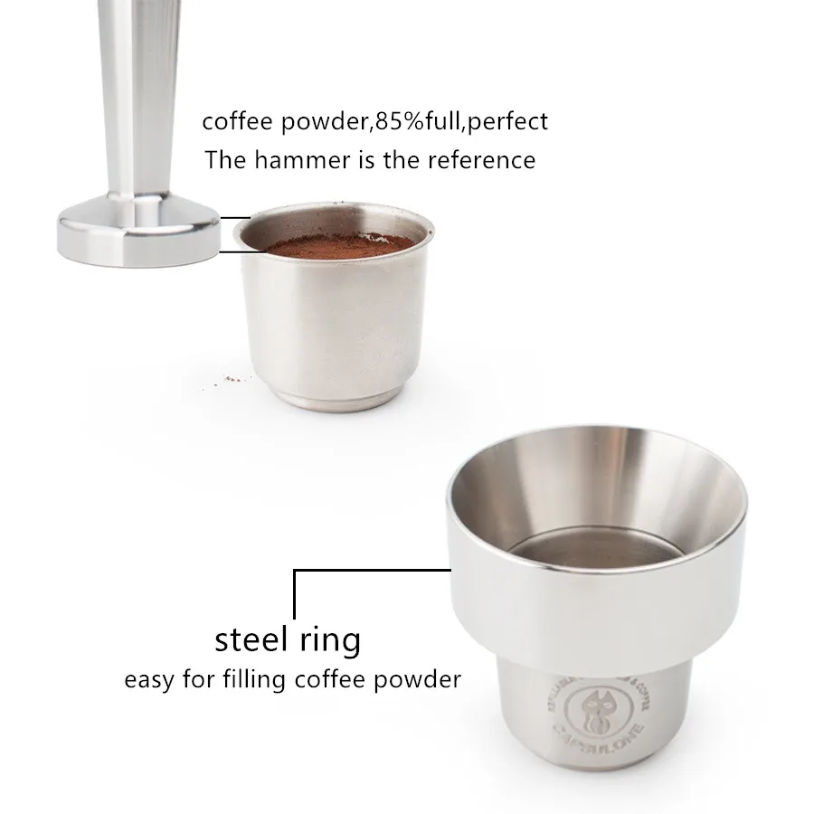 Capsulone Daugkartiniai kapsulė pod resuable Filtras puodelis tinka illy X Y TIPO Kavos virimo Aparatas Metalo, Nerūdijančio Plieno Kavos kapsulė