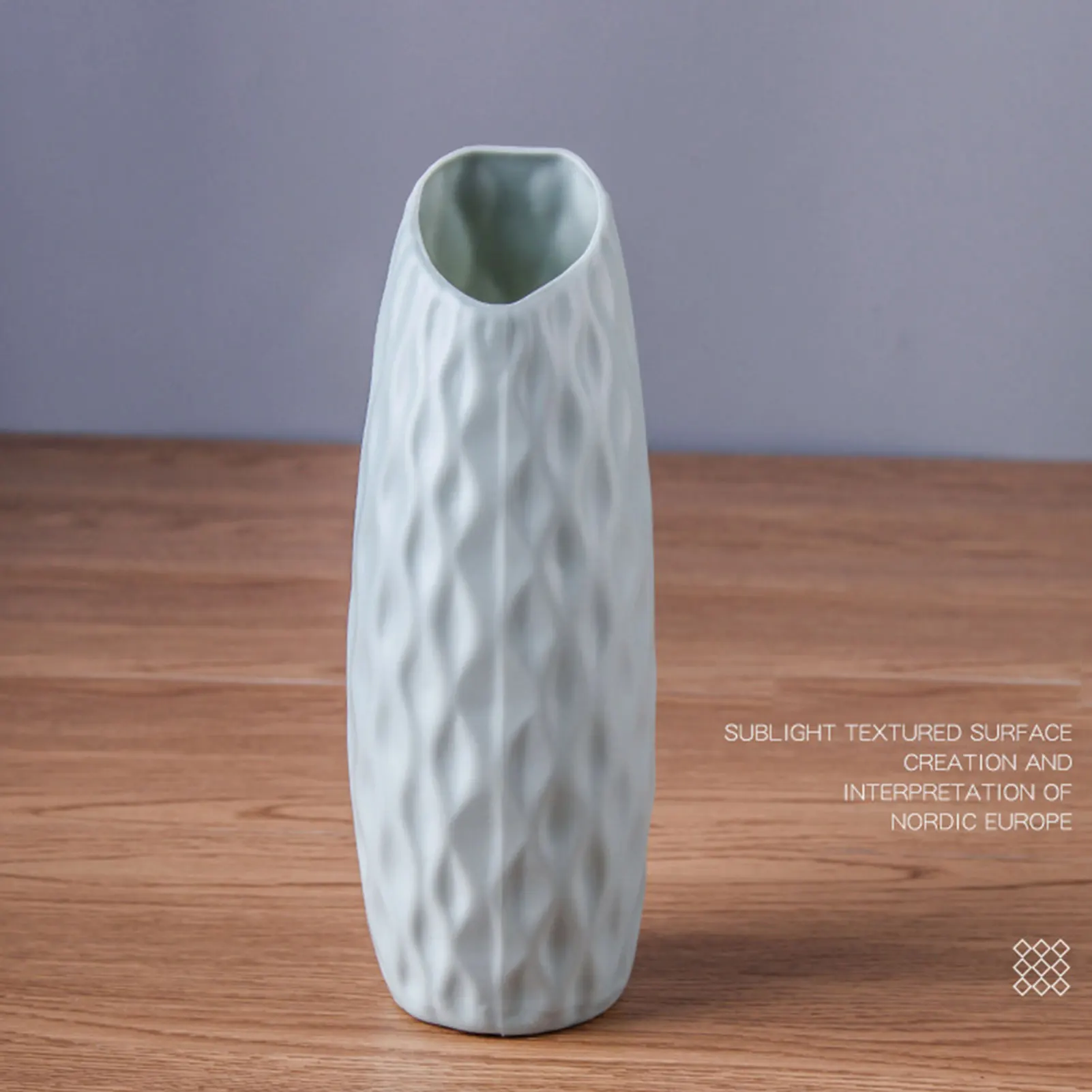 Šiaurės Plastiko Imitacijos Glazūra Vaza Anti-keramikos Veido Vaza, Modernus Minimalistinio Abstrakčių Gėlių kompozicijų Namų Puošybai Florero