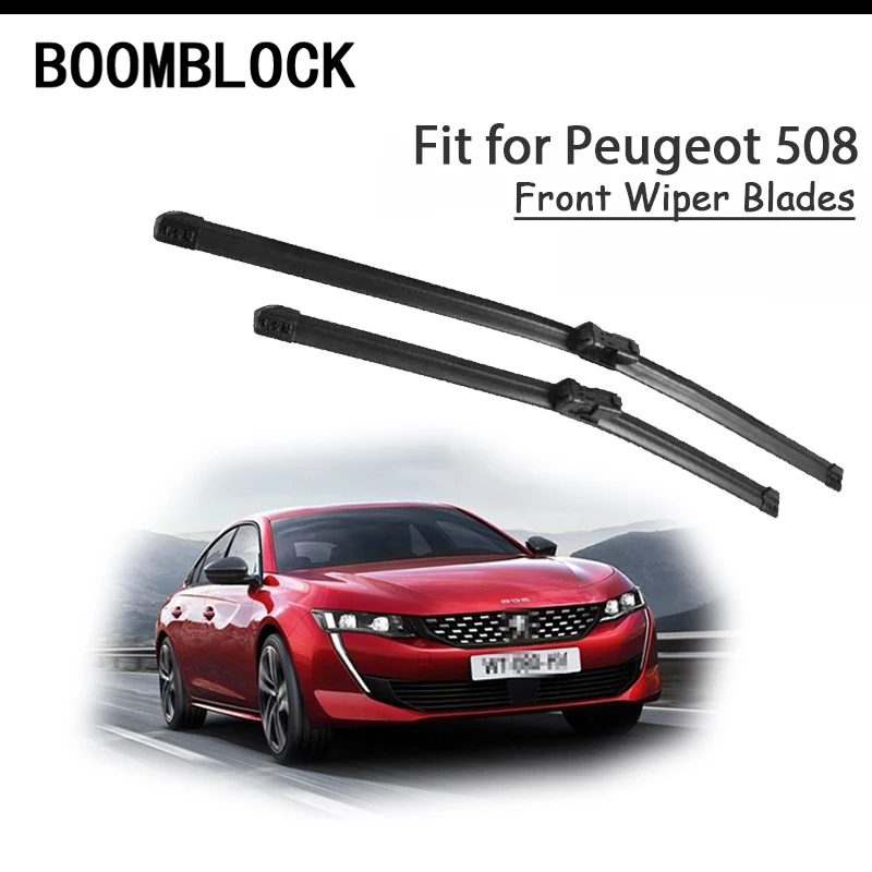 BOOMBLOCK 2VNT Aukštos Kokybės Reguliuojamo priekinio, galinio Stiklo Valytuvų Mentės Peugeot 508 2010 2012 2013 Priedai