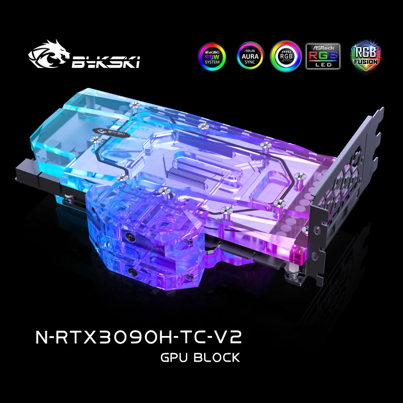Bykski Vandens Bloko naudoti NVIDIA RTX 3080 3090 Nuoroda Edition GPU Kortelės /Vario Bloko/Backplate Aušinimo/RGB AURA/FIV GPU KORTELĖS