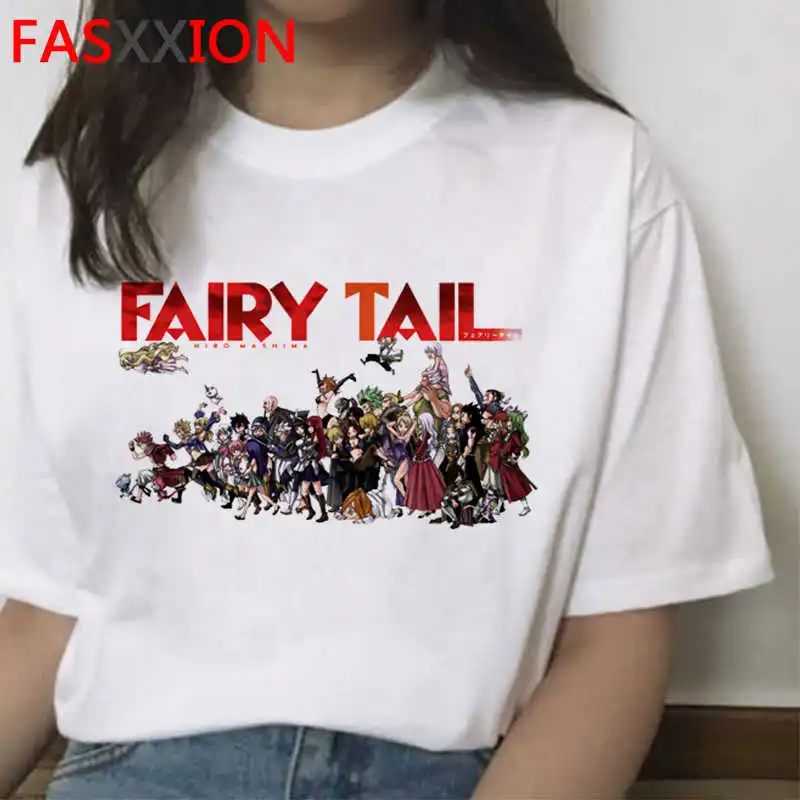 Fairy Tail marškinėliai vyrams porą estetinės 2021 m. derliaus grunge viršuje tees kawaii