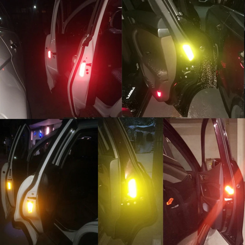 4pcs Automobilio duris saugos įspėjimas atspindintis ATIDARYTI įklija, Hyundai Creta I10 I20 Tucson Elantra 