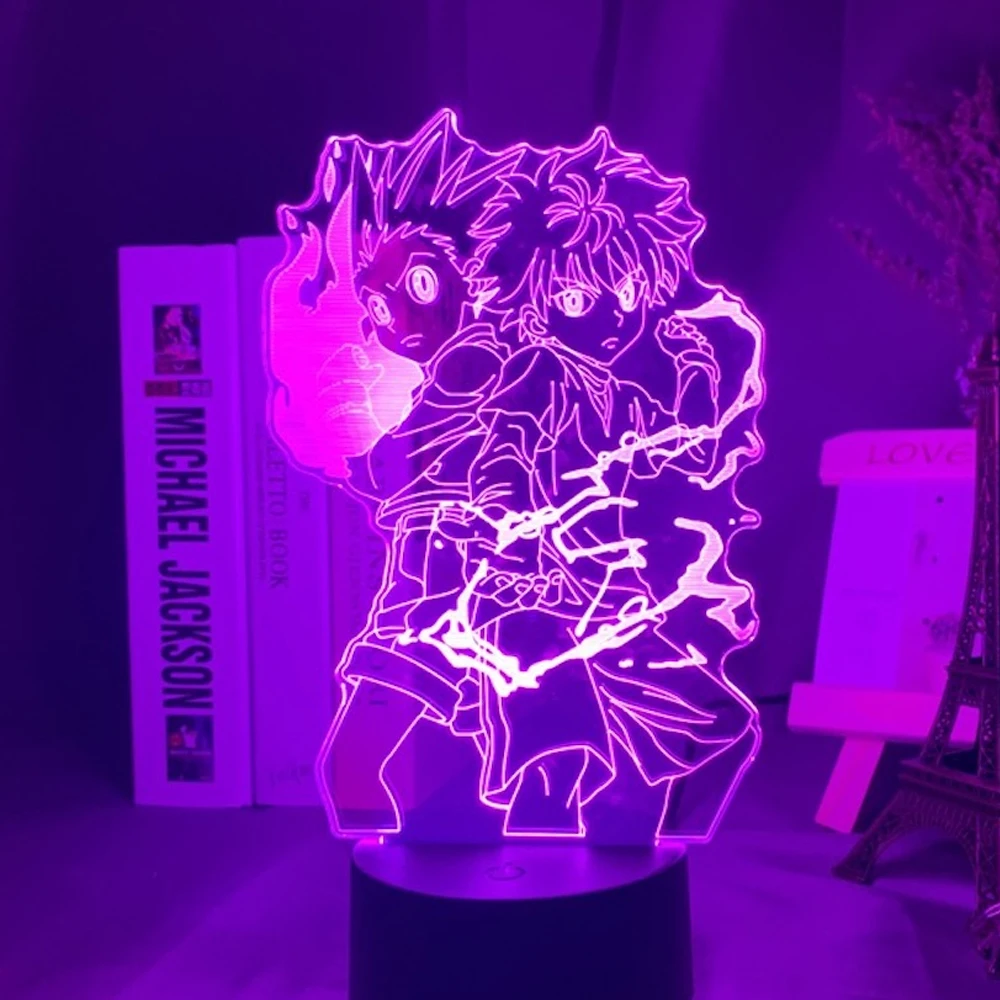 Akrilo Stalo Lempa LED Naktinis Apšvietimas Anime Ataka Titan Kambario Dekoras, Šviesos, Kietas Vaikas Vaikui Dovana Kapitonas Levi Akermano Naktį Šviesos