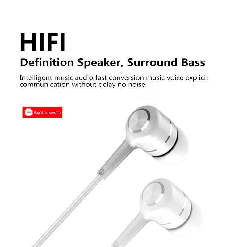 2021 In-Ear Ausinės Xiaomi Ausinės, Telefono Stereo Bass Ausinės Metalo Laidinio Ausinės HiFi Ausines Mic Samsung