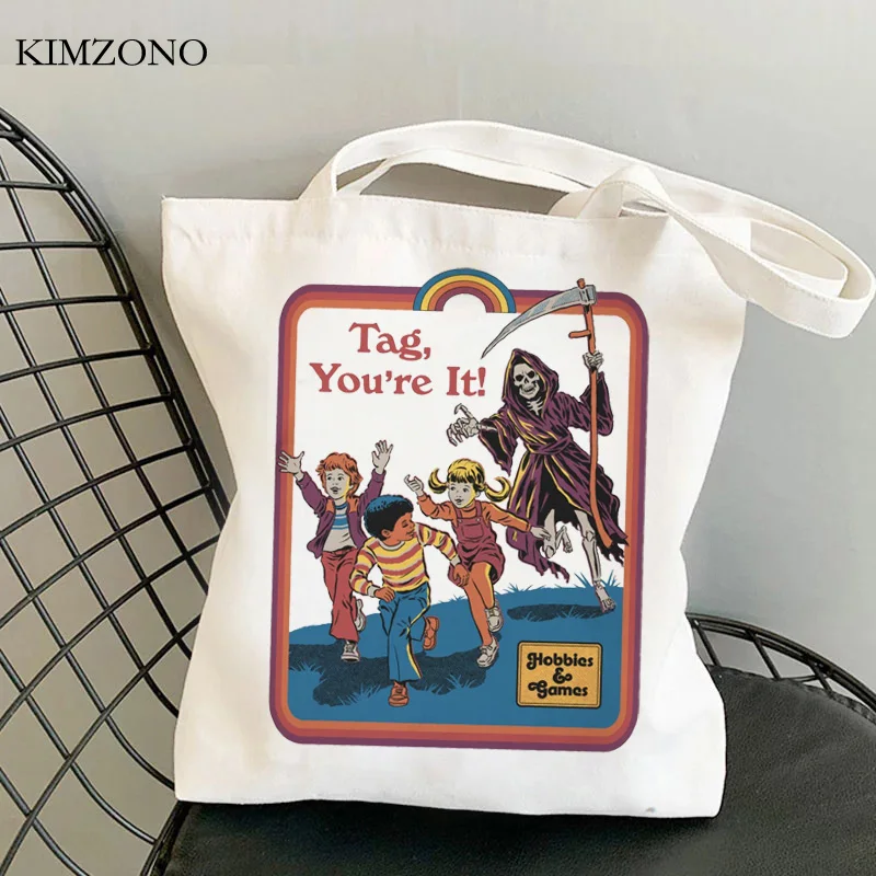 Šėtonas pirkinių krepšys drobės bolso medvilnės perdirbti maišelį ekologinio shopper bag daugkartinio naudojimo string užsakymą