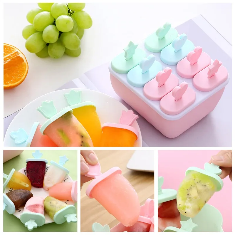 Virtuvės Ledo Kubo Formos Daugkartinio naudojimo Popsicle Maker 