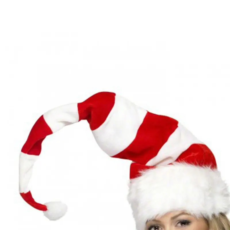 1PC Juokinga Šalies Skrybėlės, Kalėdinės Kepurės Ilgas Dryžuotas Jaučiausi Pliušinis Elf Skrybėlę Atostogų Tema Skrybėlės Kalėdų Vakarėlį Aksesuaras U3