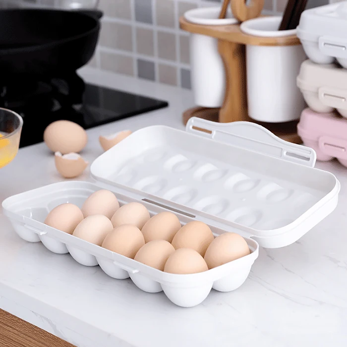 Sulankstomas Kiaušinių Laikymo Dėžutė Su Dangčiu 12 Tinklus Maisto Šaldytuvo Laikymas Sklendė Tipas Gali Būti Nubrėžiama Namų Virtuvės Reikmenys
