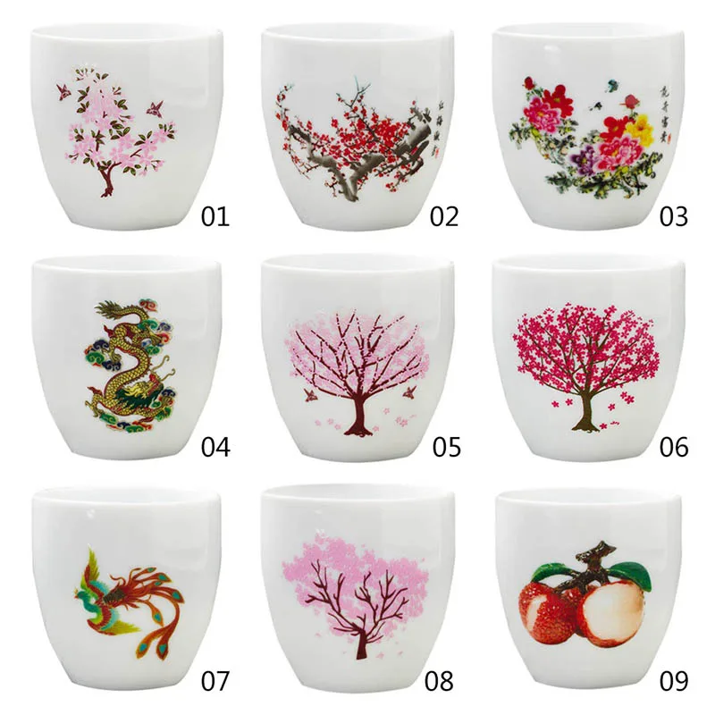 Kūrybos Sakura Teacup Karštas, Šaltas Temperatūra, pakitusi Spalva, Spalva Keičiasi Arbatos Puodelio Gėlių Keramikos Arbatos Set home