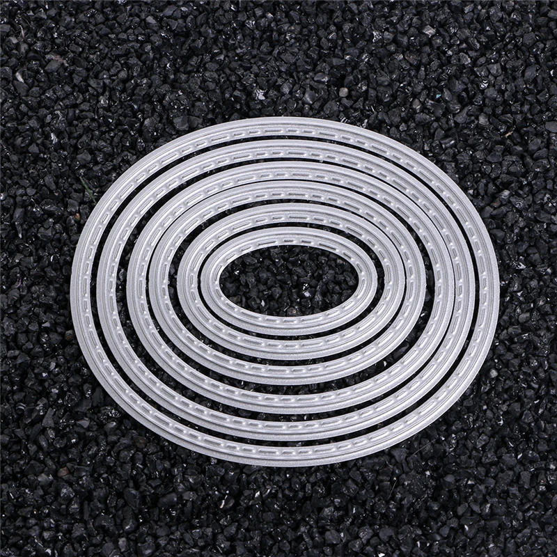 Ovalo formos Metalo Pjovimo Miršta Trafaretai, užrašų knygelė 