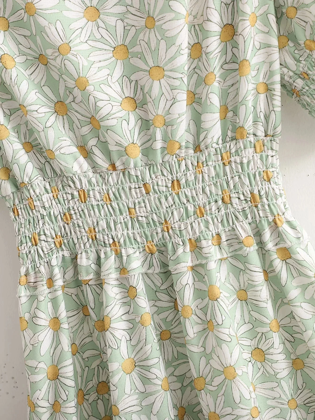 Vasaros Suknelė Alessandra Rich Įžymybės Aukšto juosmens V-kaklo Ilgas Ilgas sijonas Mažų šviežių Amžiaus sumažinimo saldūs Undinė sijonas