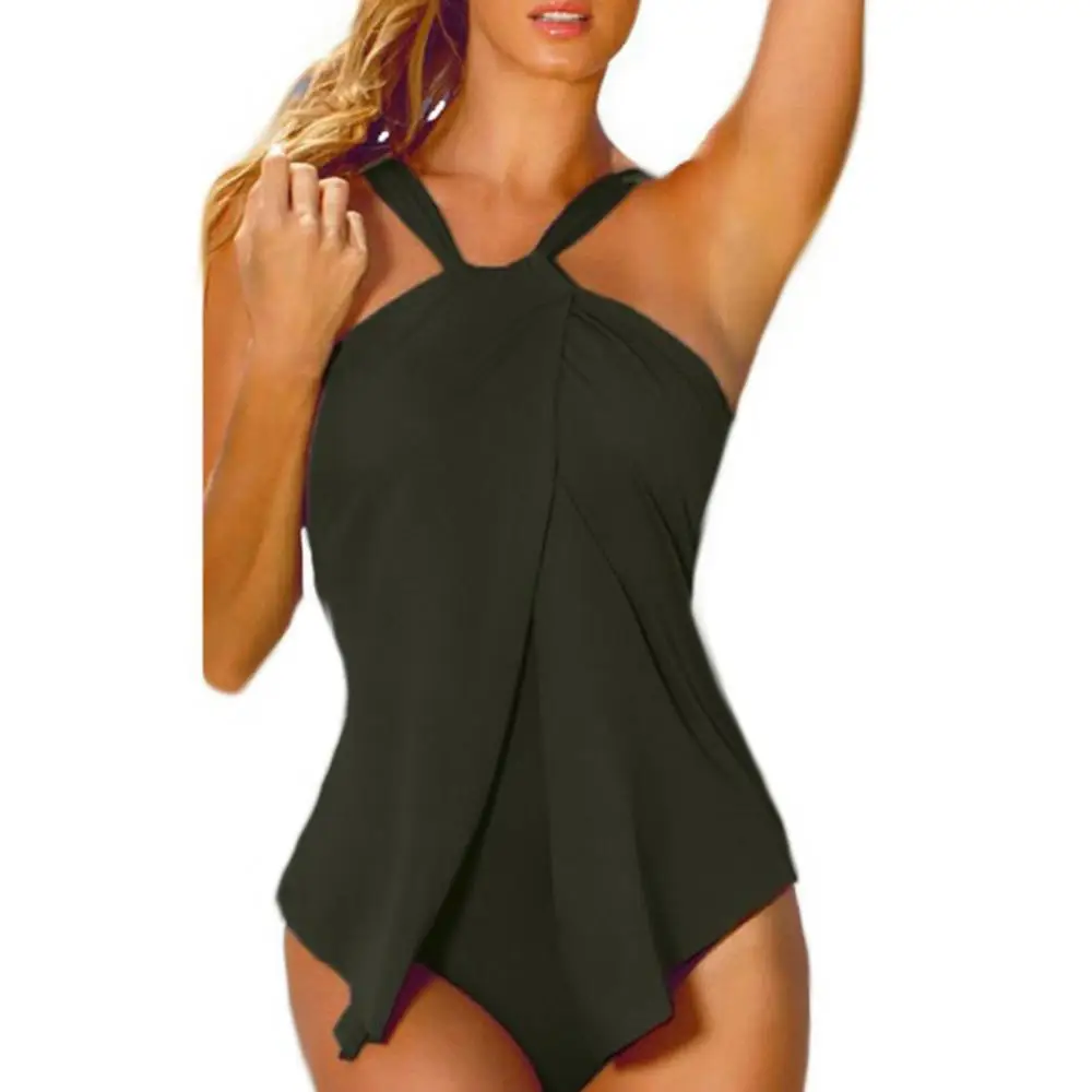 80% Moterų maudymosi kostiumėlį Karšto Parduoda Plius Dydis Vienas gabalas Paplūdimio maudymosi Kostiumėliai maudymosi kostiumėlį Moteris vientisos Spalvos Apynasrio Monokini Seksualus, Patogus