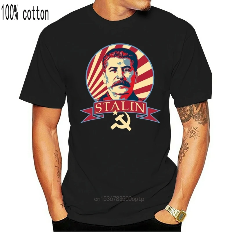Didieji Žmonės, Stalinas Komunistų Marškinėliai Vyrų Medvilnės Custom T-Shirt Apvalus Kaklas BONADIAO Stilingas Tee