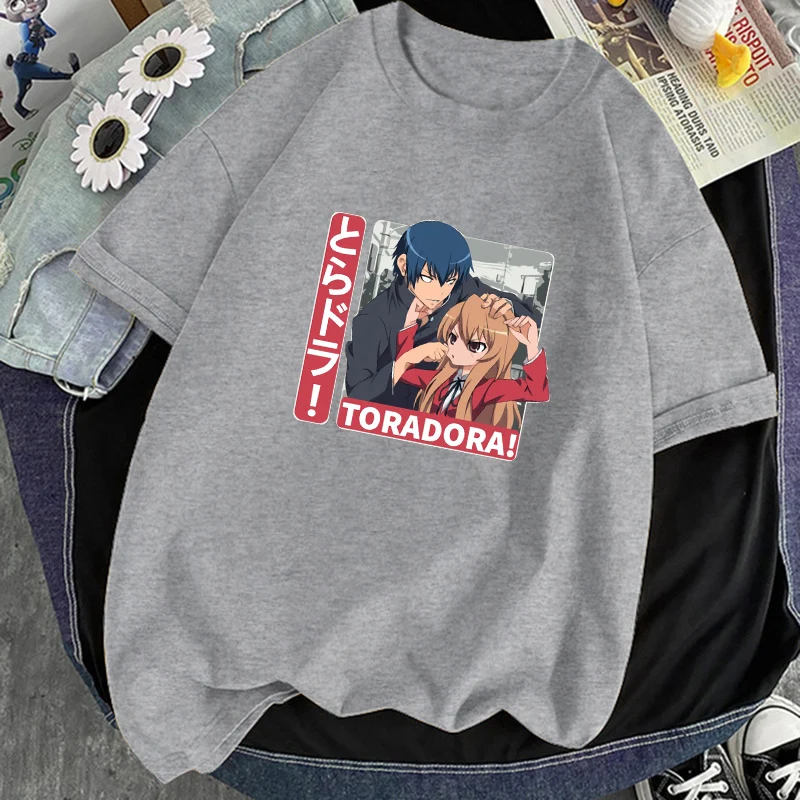 Toradora Anime Spausdinti Vyras Negabaritinių marškinėliai Hip-Hop Plius Atsitiktinis Trumpas Rankovės Viršuje 2021 Mados Prekės ženklo Harajuku Minkštas Homme T shirts