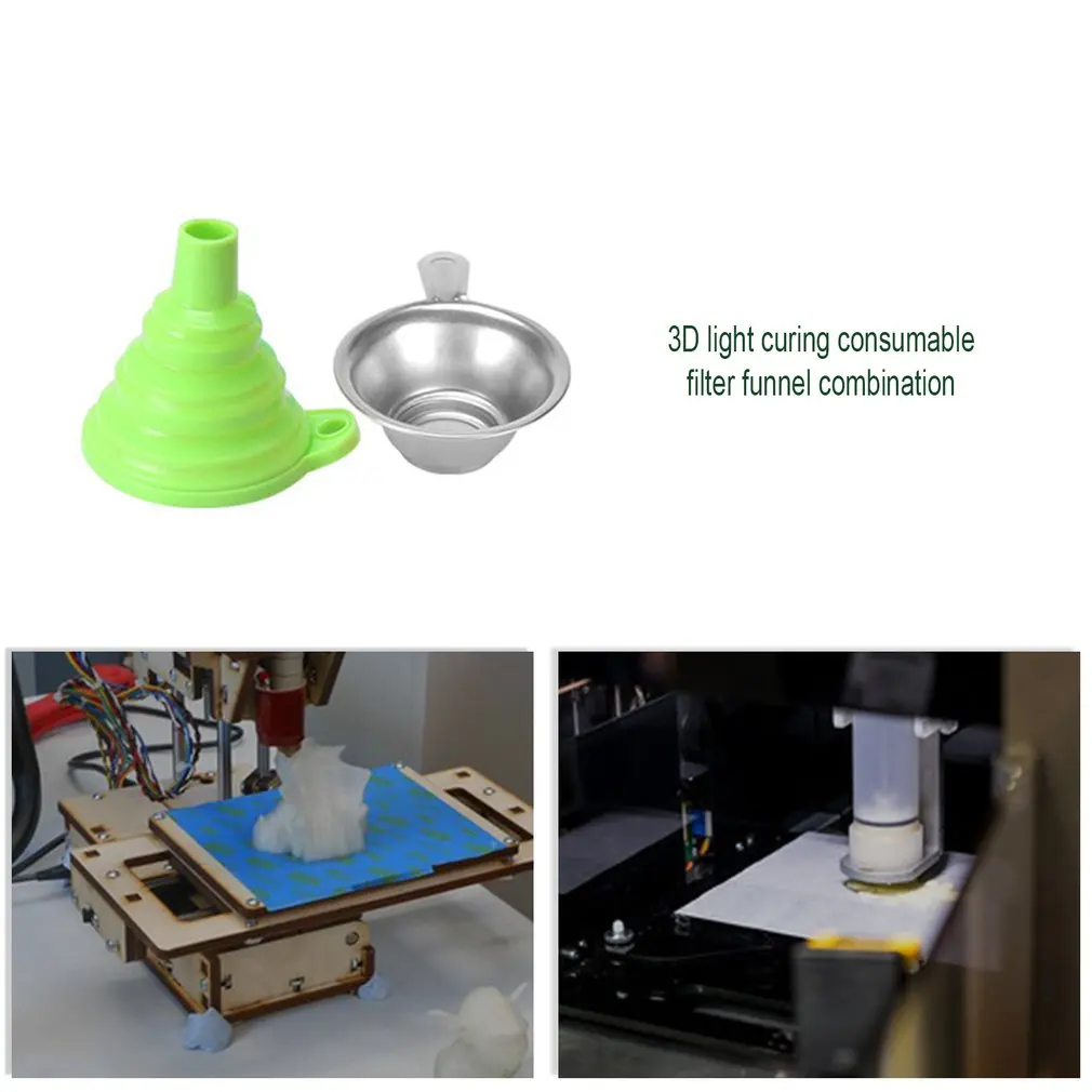 3D Šviesą Gydant Reikmenys Filtravimo Piltuvas Derinys, 3D Spausdintuvų Priedai Šviesai Dervos Perdirbimo Geras Pagalbininkas