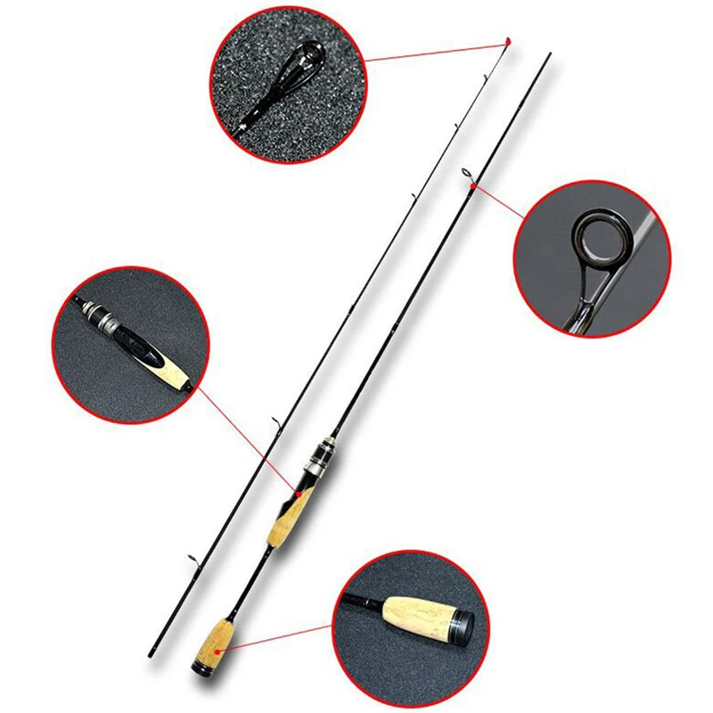 Verpimo meškere Suvilioti Lazdele 1,8 m meškere Lazdele UL Reguliuojamas meškere Super Minkštas Verpimo Lazdele Ultralight Lazdele Casting Rod