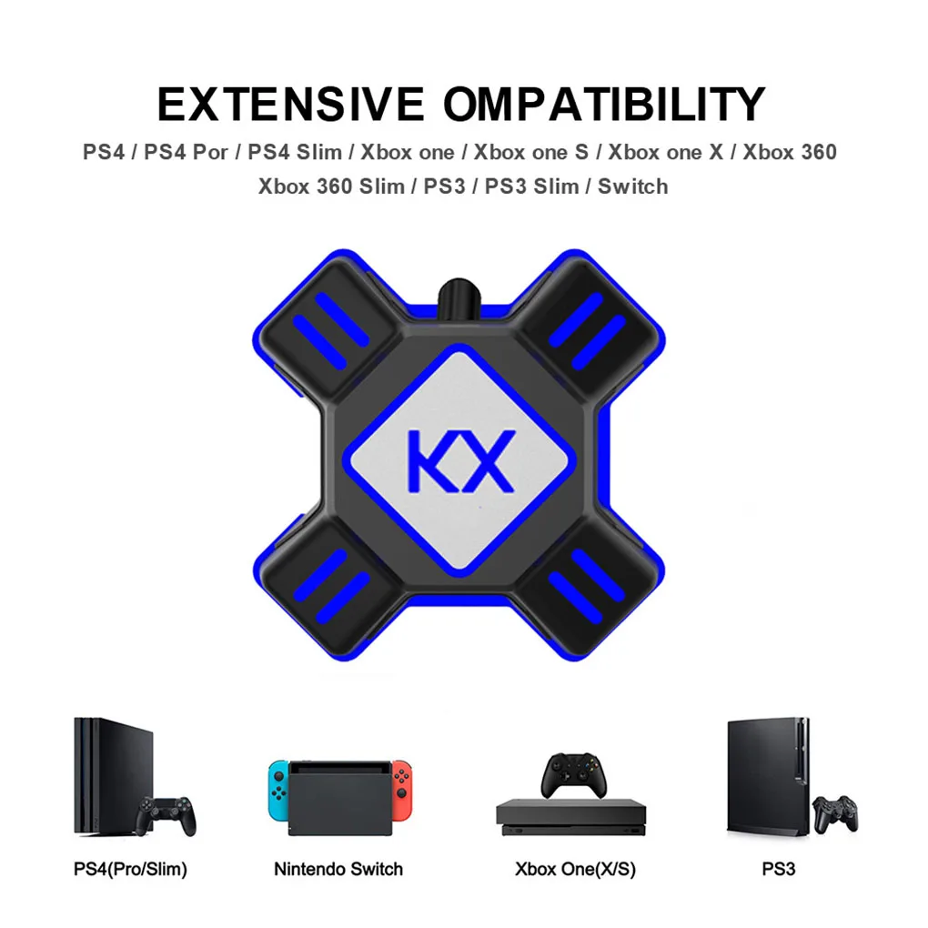 Už Jungiklis/Xbox/PS4/PS3 4 Uostų KX USB Žaidimas Valdiklis, Keitiklis, Klaviatūros, Pelės Adapterį