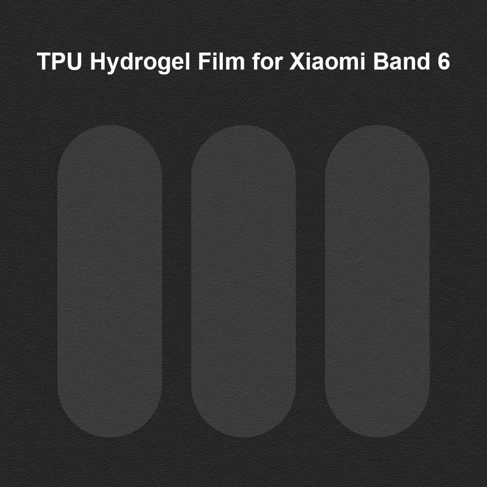 3Pcs Apsauginės Plėvelės Hidrogelio už Xiaomi Mi Juosta 6 Hidrogelio Padengti Grūdinto Kino viso Ekrano Apsauginis Dangtelis