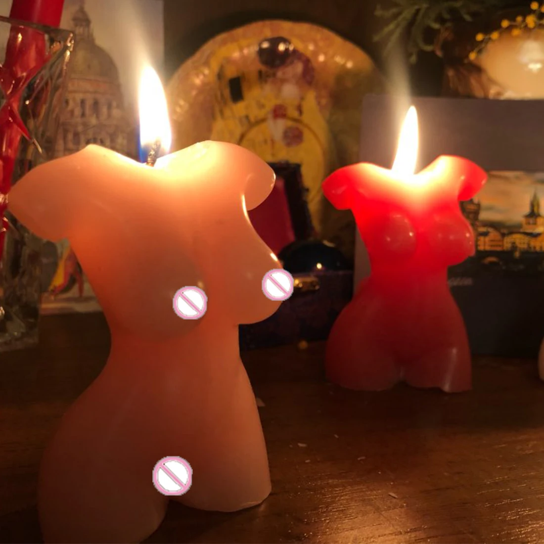 Apkūnus Moteris Žvakė Silikono Formos 3D Meno Vaškas Pelėsių Vyrų Kūno Nėščia Moteris Žvakė Priėmimo Muilo Aromato Pelėsių Namuose Amatų Apdaila