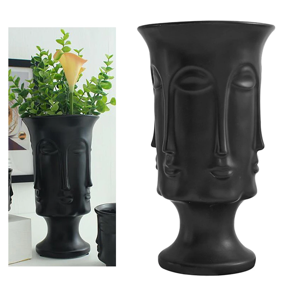 Žmogaus Veidas Vaza Apdailos Keramikos Vazonas Modernus Paveikslas, Skulptūra Amatų Saugojimo Gėlių Kompozicijų Konteinerių Papuošalai