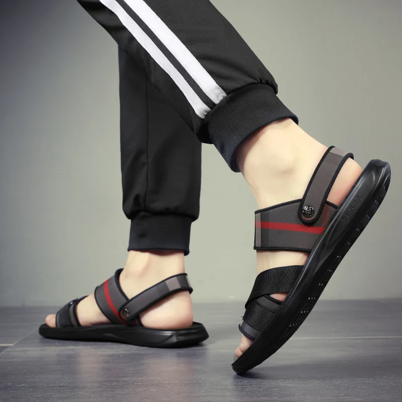 Sandalai vyrams 2020 tendencijos vasaros lauko laisvalaikio neslidus beach luxury sandalas aukštos kokybės minkštas vienintelis dvejopos paskirties sandalas