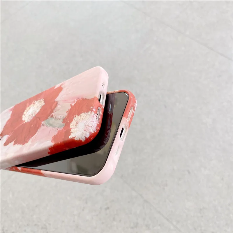 Paprastas Mielas Raudona Gėlė, Silikoninis Telefono dėklas Skirtas iphone 12 mini Pro 11 Max XR X XS Max 8 7 plus SE 2020 m., Viršelis Minkštas Apsaugoti Atvejais