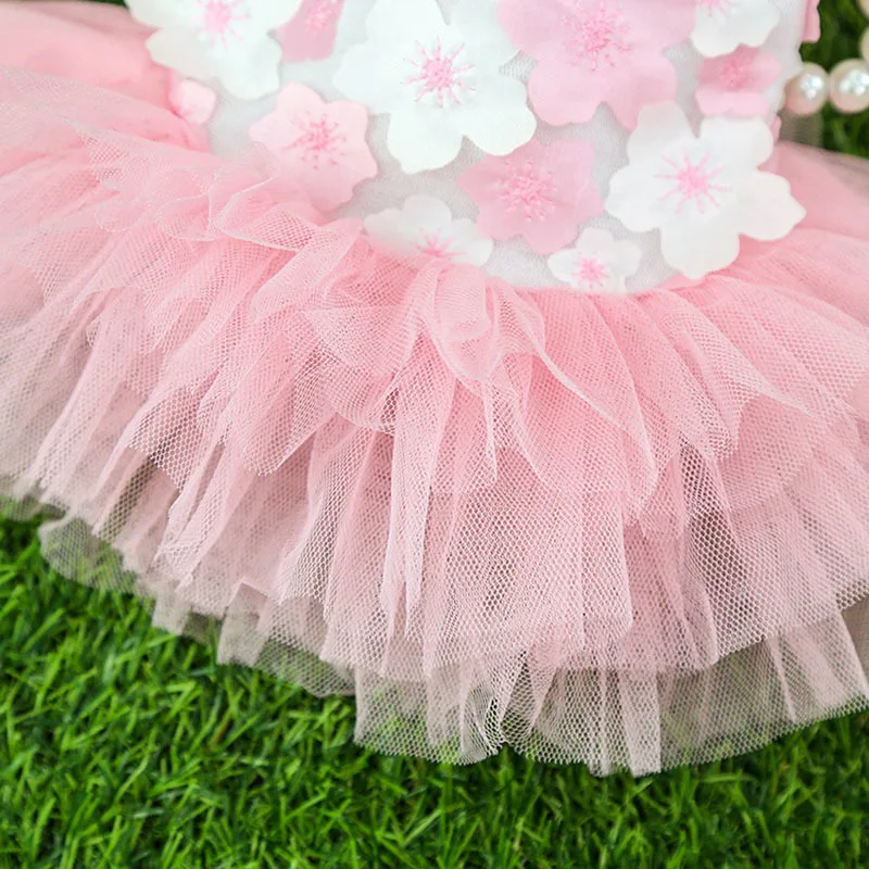 Peach Blossom Šuo Suknelės Maži Šunys Čihuahua Vasaros Mažylis Suknelė Pomeranijos Princess Tutu Shih Tzu Jorkšyro Pritaikytas Drabužiai